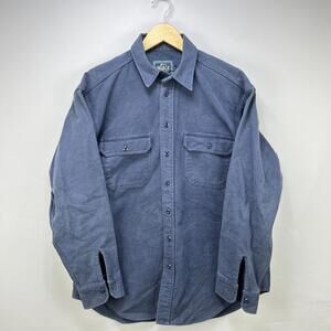 Vintage 90s Woolrich Button-Up Long Sleeve Shirt Large
